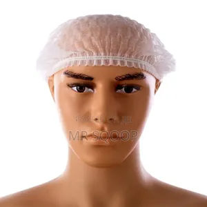 White Disposable Hair Nets 100pcs | Elastic Nylon Bouffant Caps
