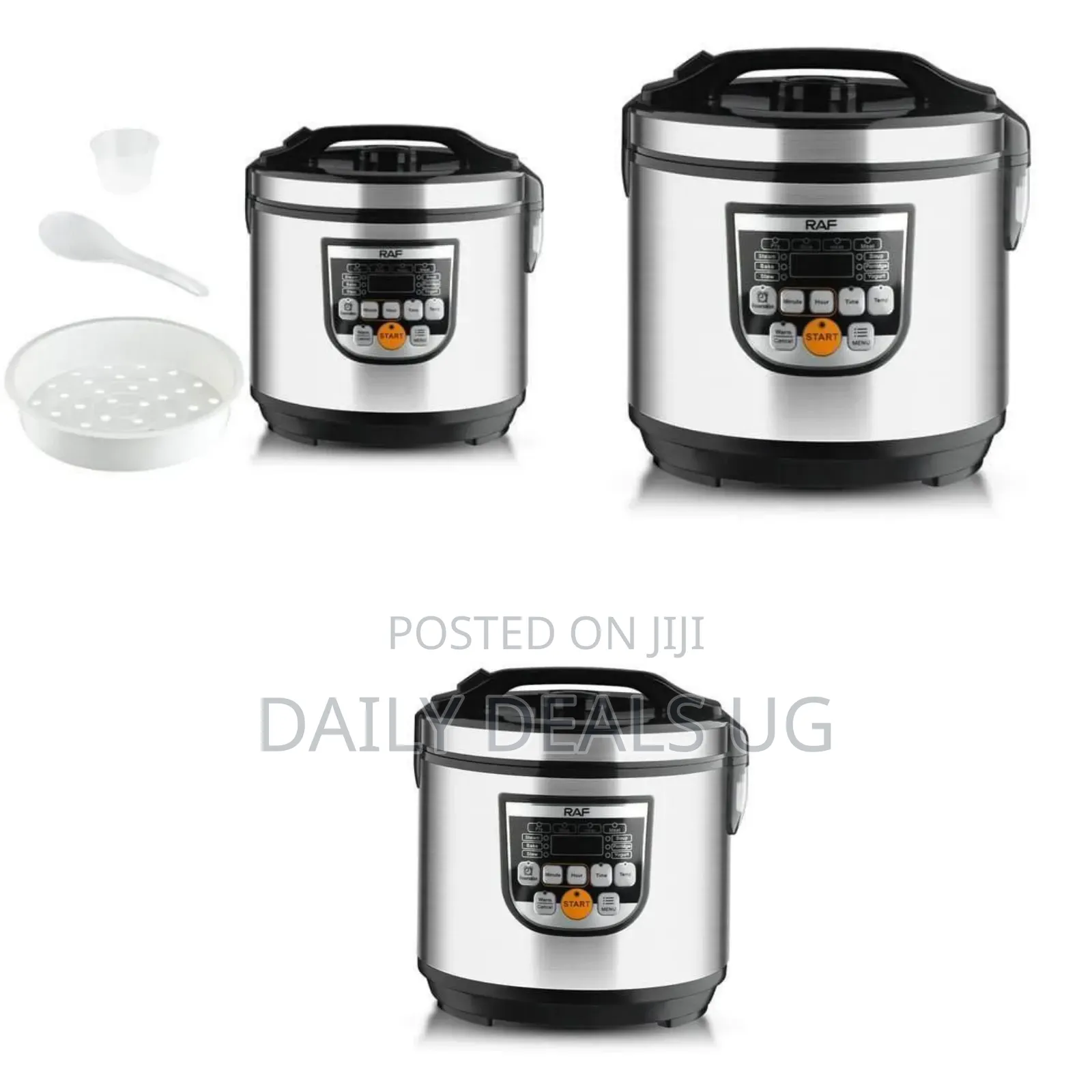 Raf Multi-Function Electric Cooker With Digital Controls - Multicolor
