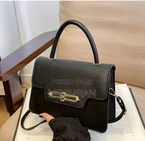 Panel Flap Top Handle Crossbody Bag