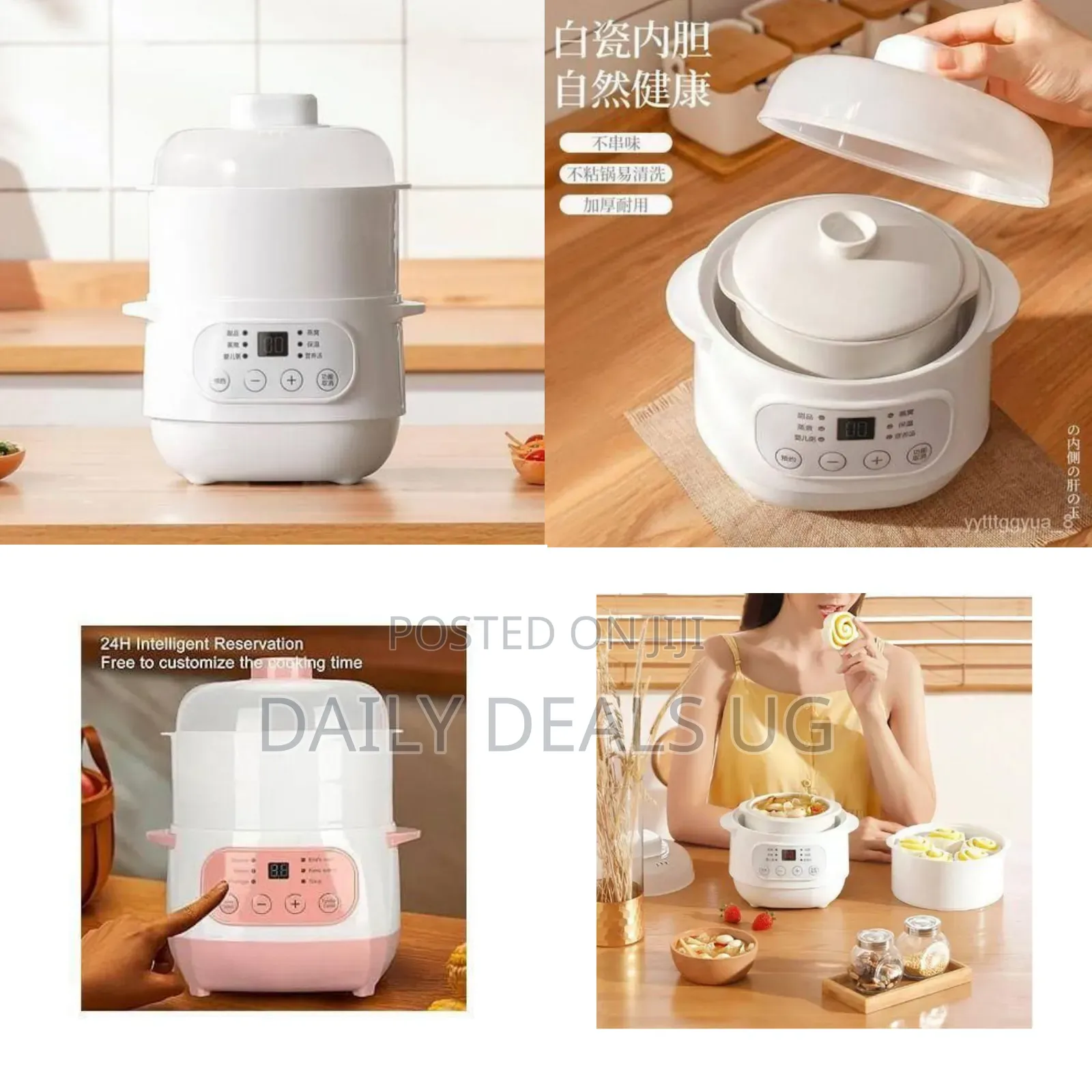 Compact Versatile Digital Food Steamer - Multicolor