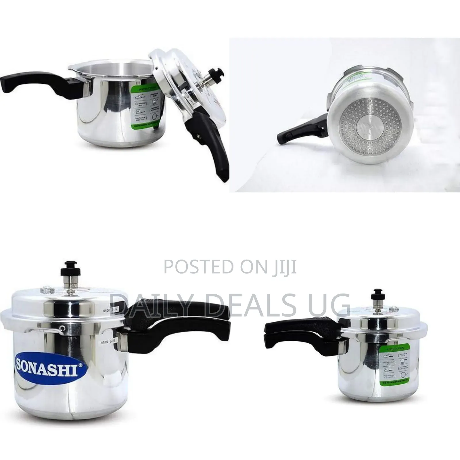 Sonashi Non-Electric Aluminum Pressure Cooker