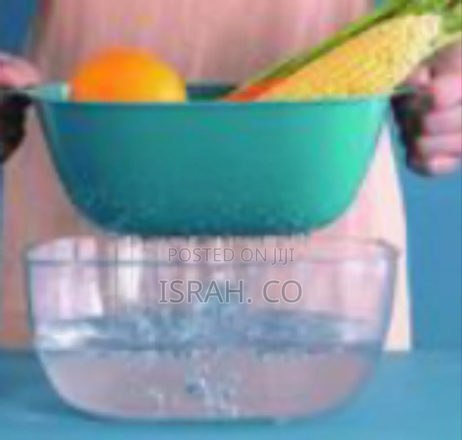 1 Piece of Thickened Double Drain Basket Bowl Fruit Vegetable Washing