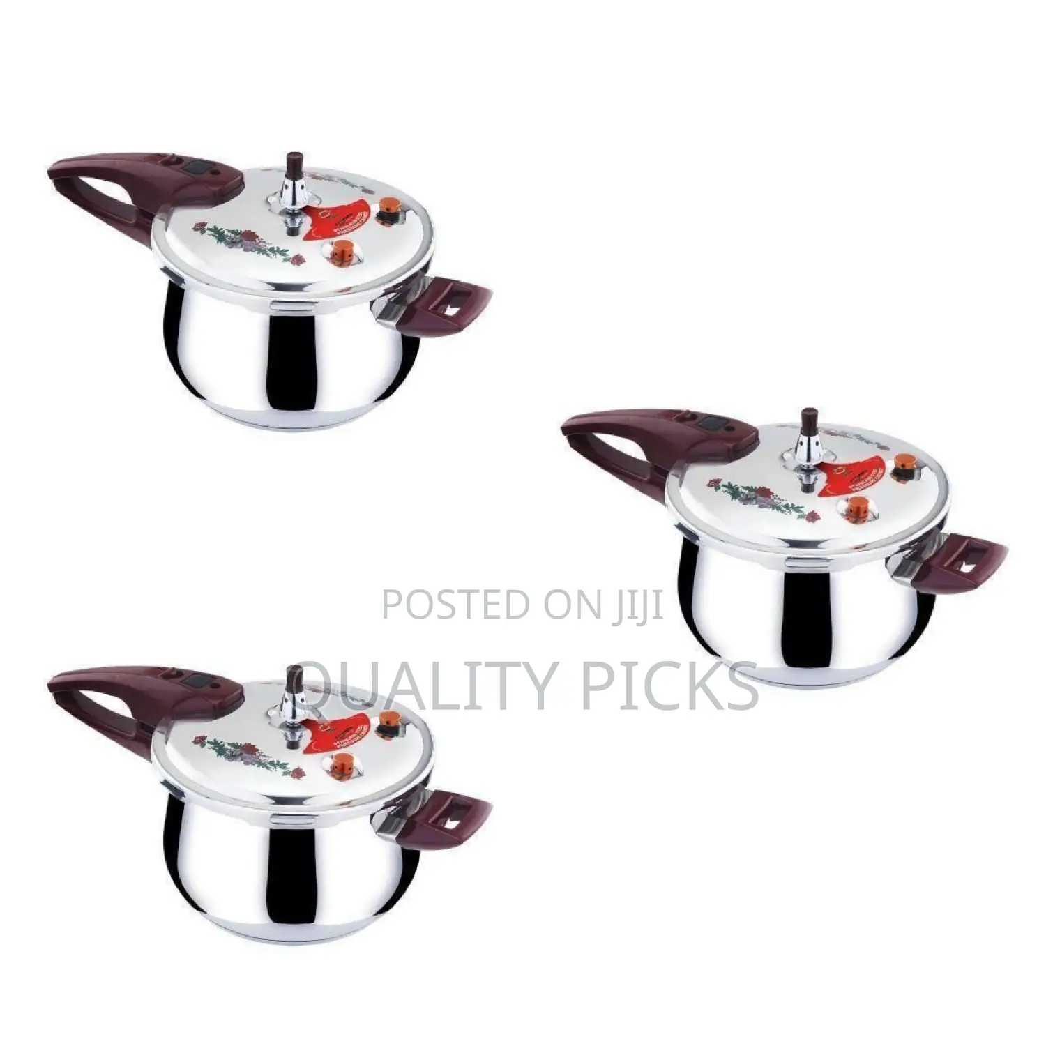 Tefal 6litres Stainless Steel Pressure Cooker With -Silver