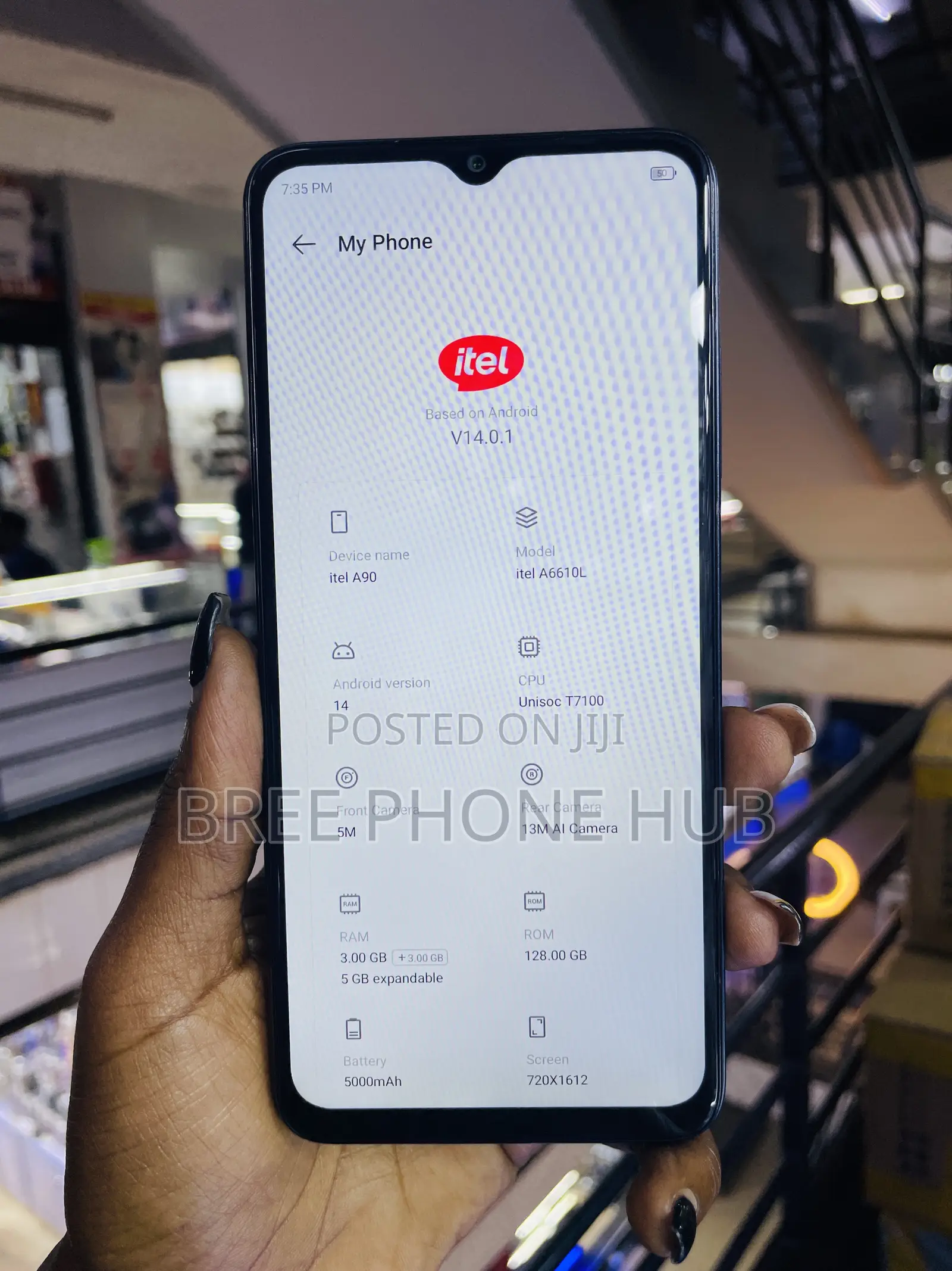 Itel A90 128 GB Black