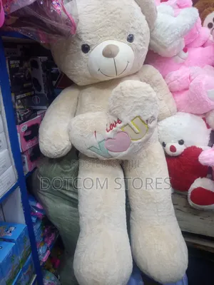 Large, Beige "I Love You" Teddy Bear,