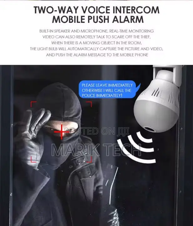 V380 Pro Bulb Spy Camera