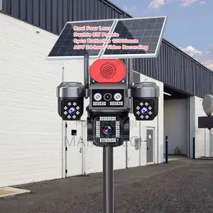 Solar Powered Security 4 Lens Camera of Good Quality and Clear Image