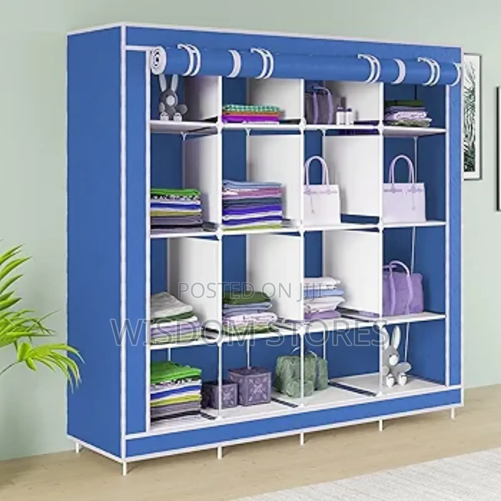 Collapsible Wardrobe 16 Shelves