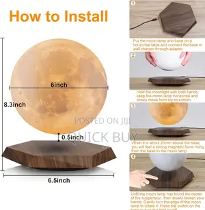 Levitating Moon Lamp.