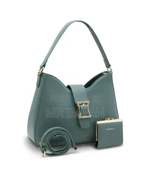 Handbag With Solid-color Shaped Handbag With Buckle