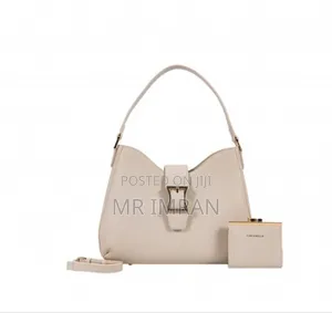 Handbag With Solid-color Shaped Handbag With Buckle