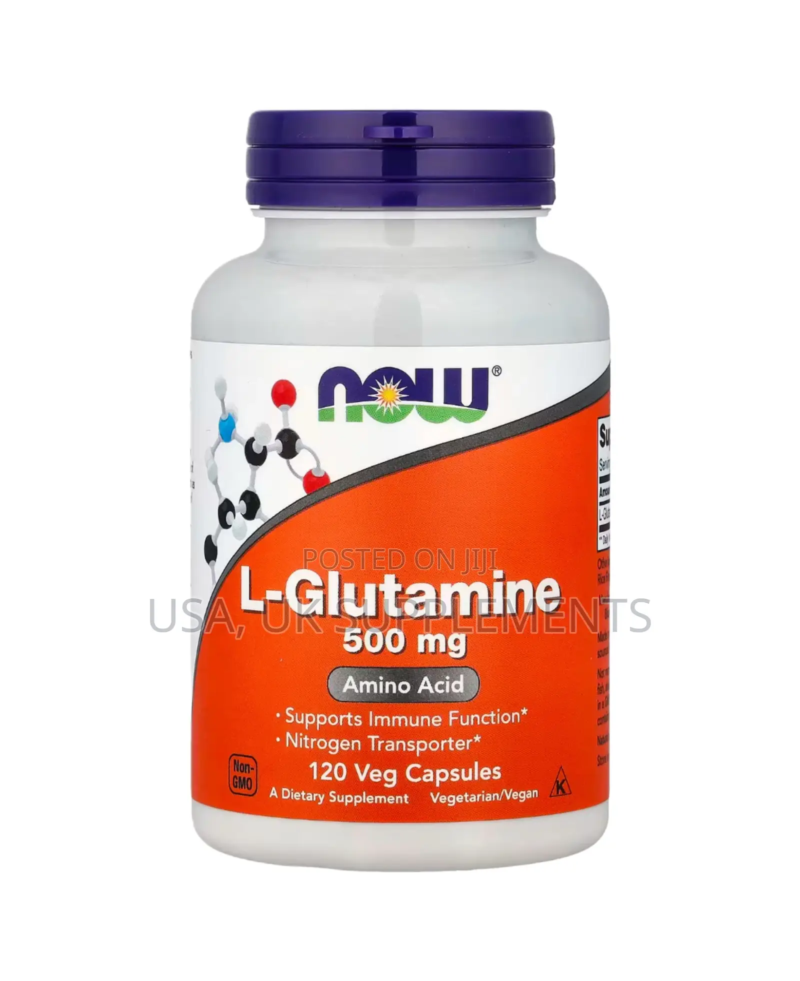 Now 500mg L-Glutamine 120capsules