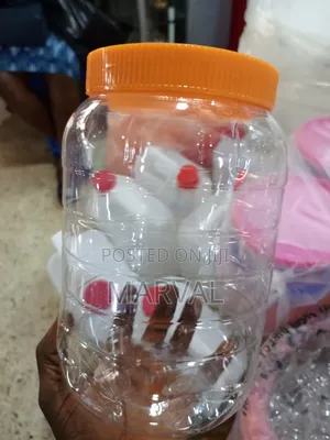 Clear Plastic Storage Jar