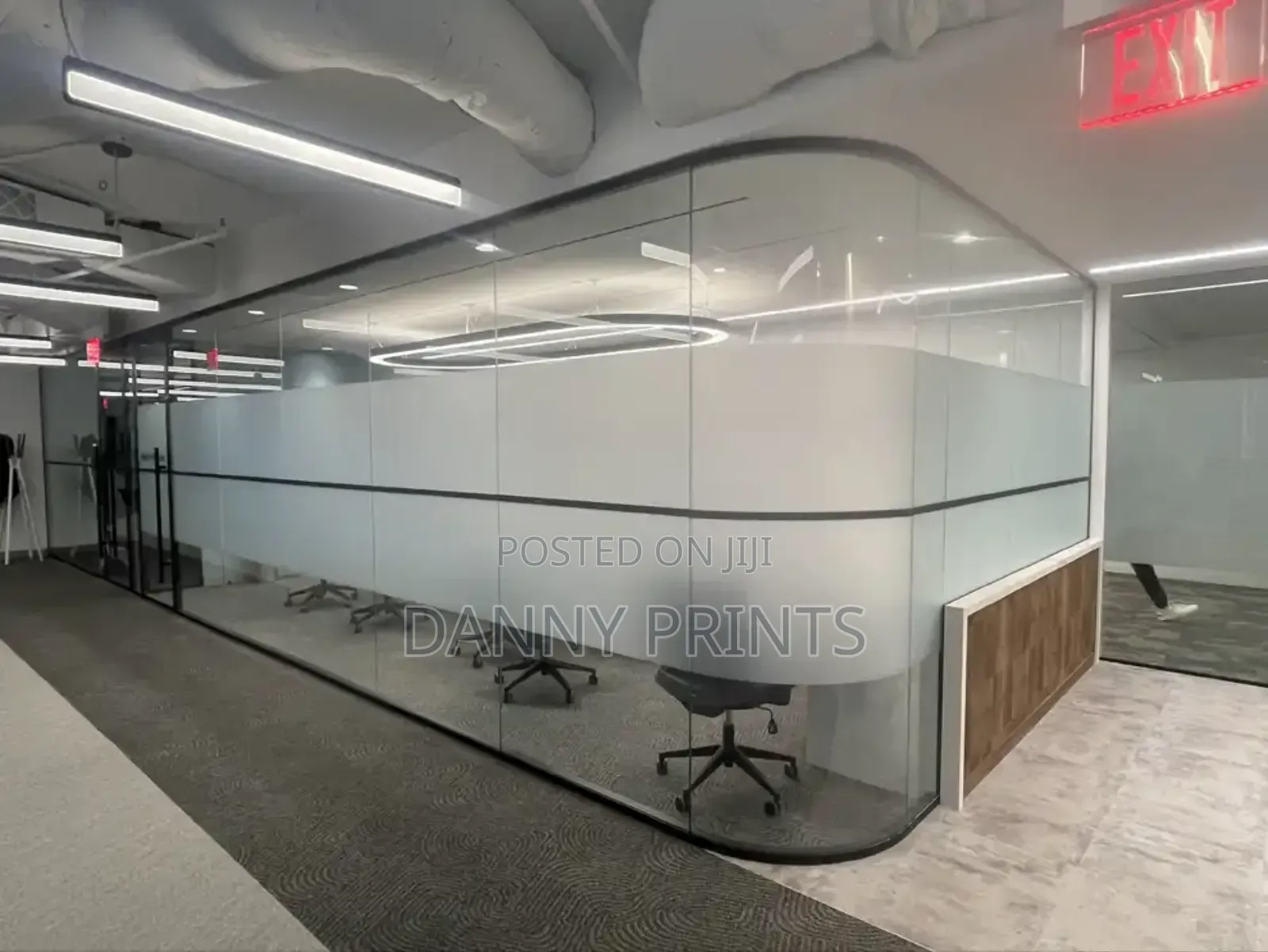Frosted Glass Sticker for Office Privacy | Branding Kampala
