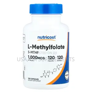 Nutricost 1000mcg L-Methylfolate 5-MTHF 120capsules