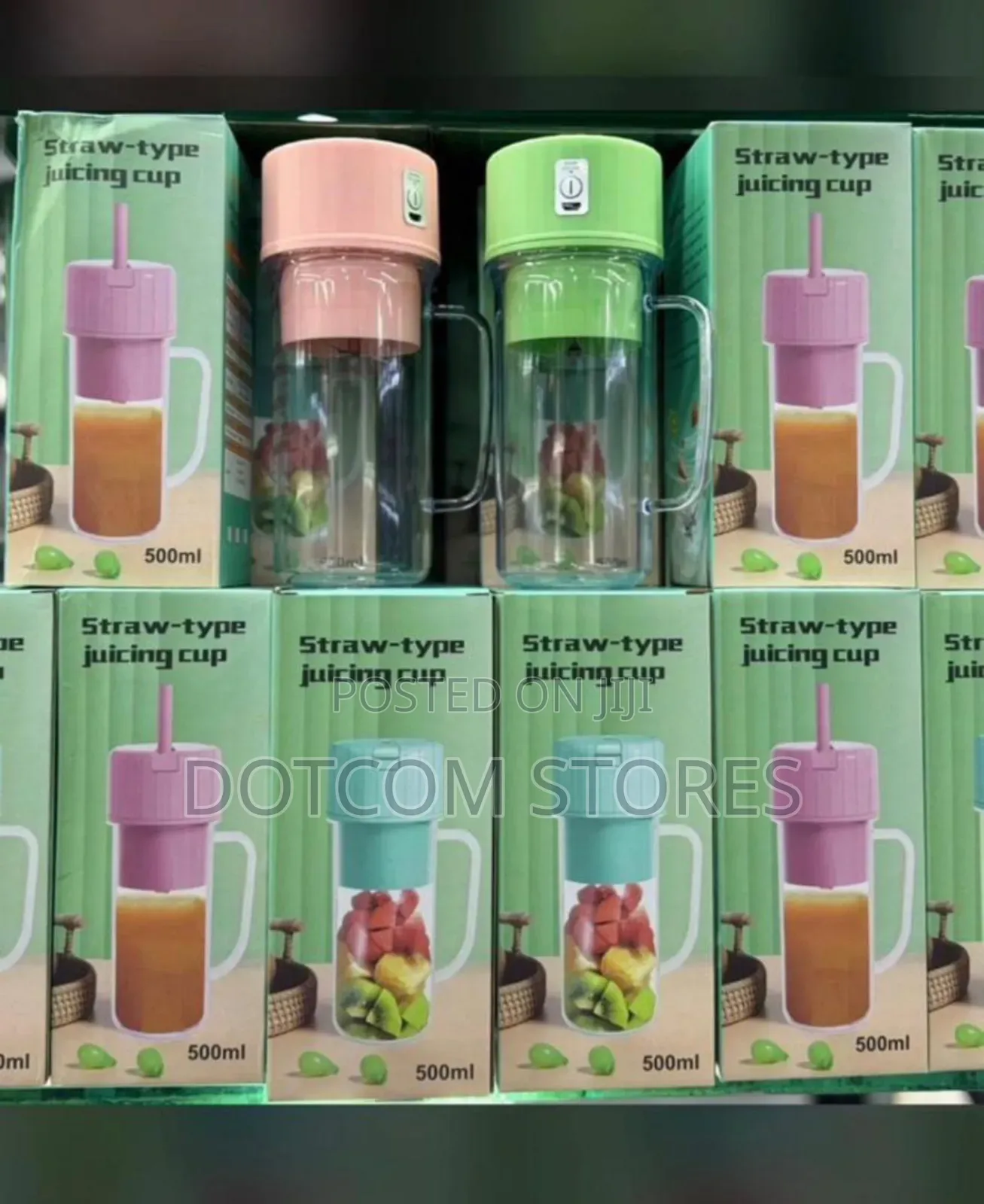 Portable Usb-Rechargeable Straw-Type Juicing Cup