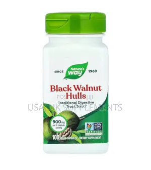 Black Walnut Hulls 900mg 100capsules Nature’S Way
