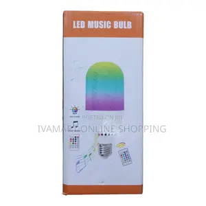 2 in 1 Bluetooth Music Led Light Bulb - Remote Control, RGB Lights