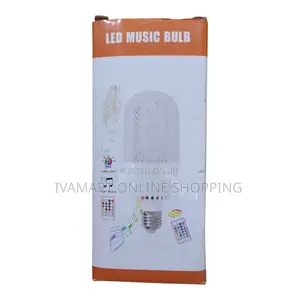 2 in 1 Bluetooth Music Led Light Bulb - Remote Control, RGB Lights