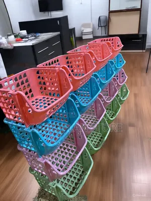 Durable Plastic Stacking Kitchen Storage Rack 4 Layers
