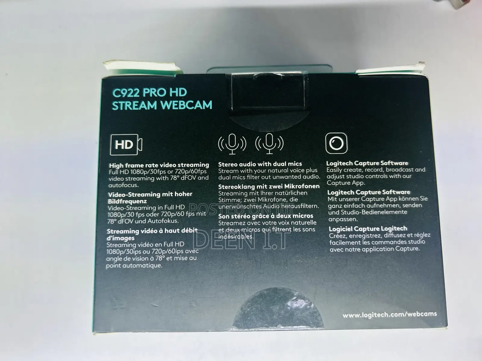 Logitech C922 Pro Hd Webcom