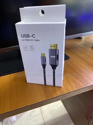 Usb-c To Hdmi Straight Cable, Likely From The Brand Oxhorn.