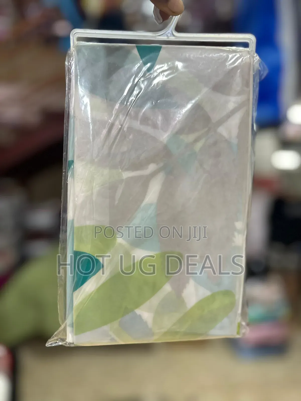 Shower Curtain With Decorative 180cm By 180cm Hooks - Multicolor
