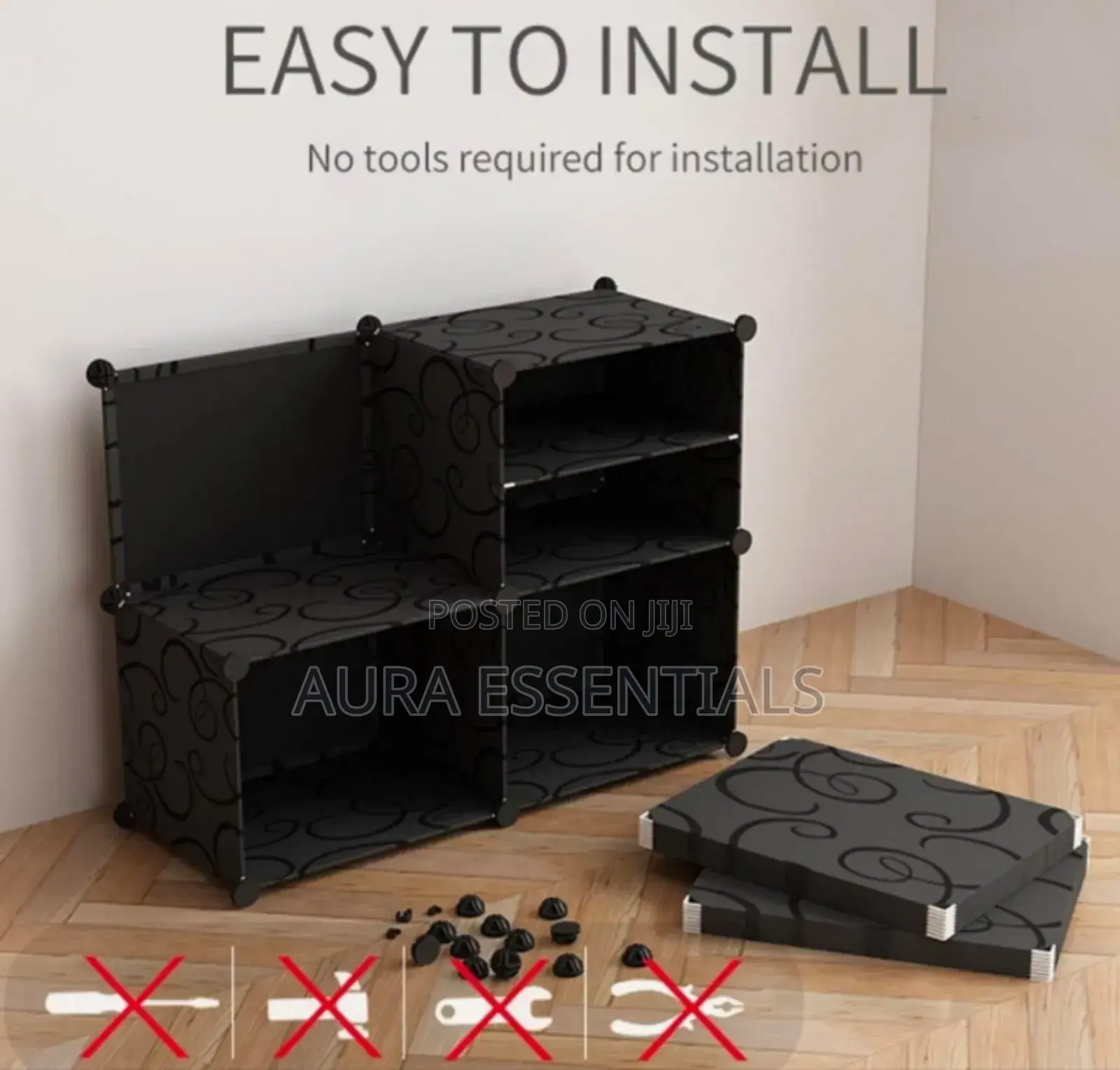 4 Tier Shoe Rack Organizer Storage Stackable