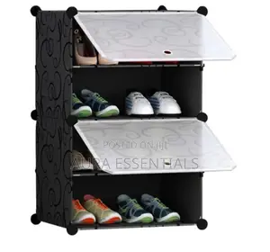 4 Tier Shoe Rack Organizer Storage Stackable
