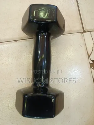 4kgnon-Slip PVC Dumbell Black