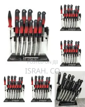 Bass 14 Piece Professional Set of Kitchen Knives Soft Touch