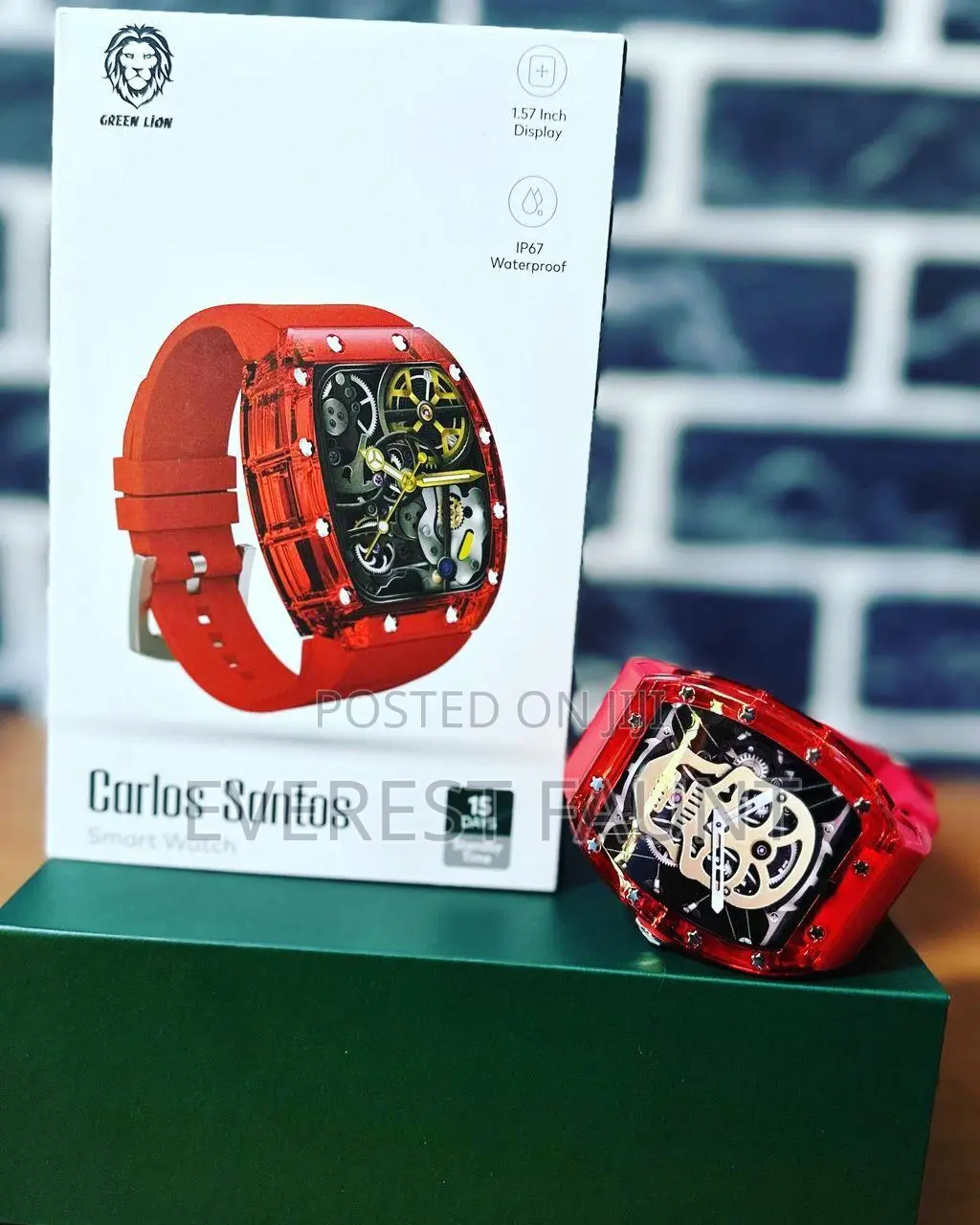 Carlos Santos Smart Watch Water Proof Red Coloured