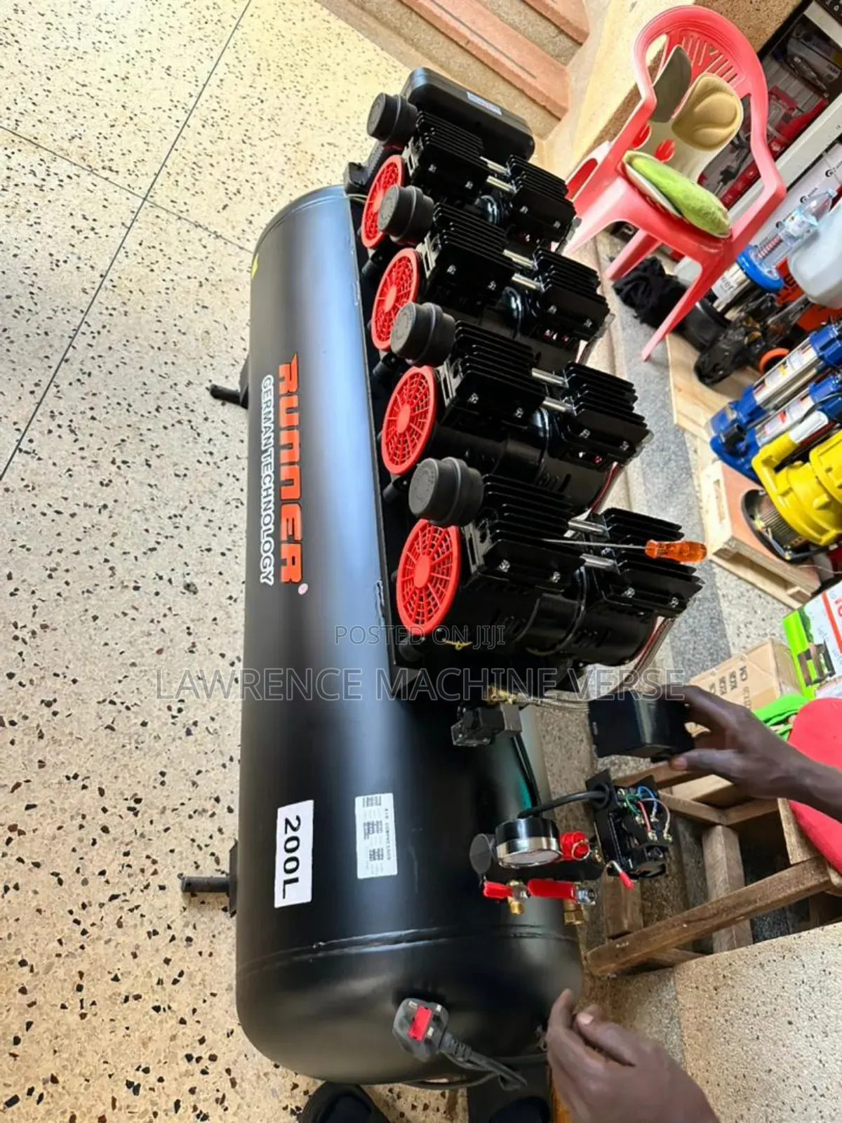 Air Compressor 200l Silent 4 Piston
