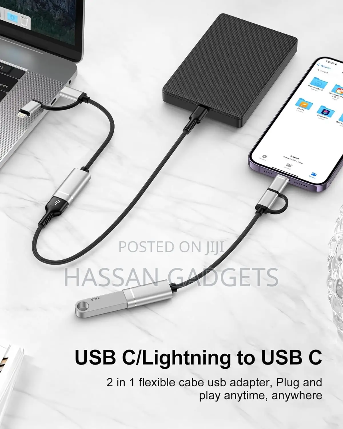 Usb to Usb C Otg Adapter Cable