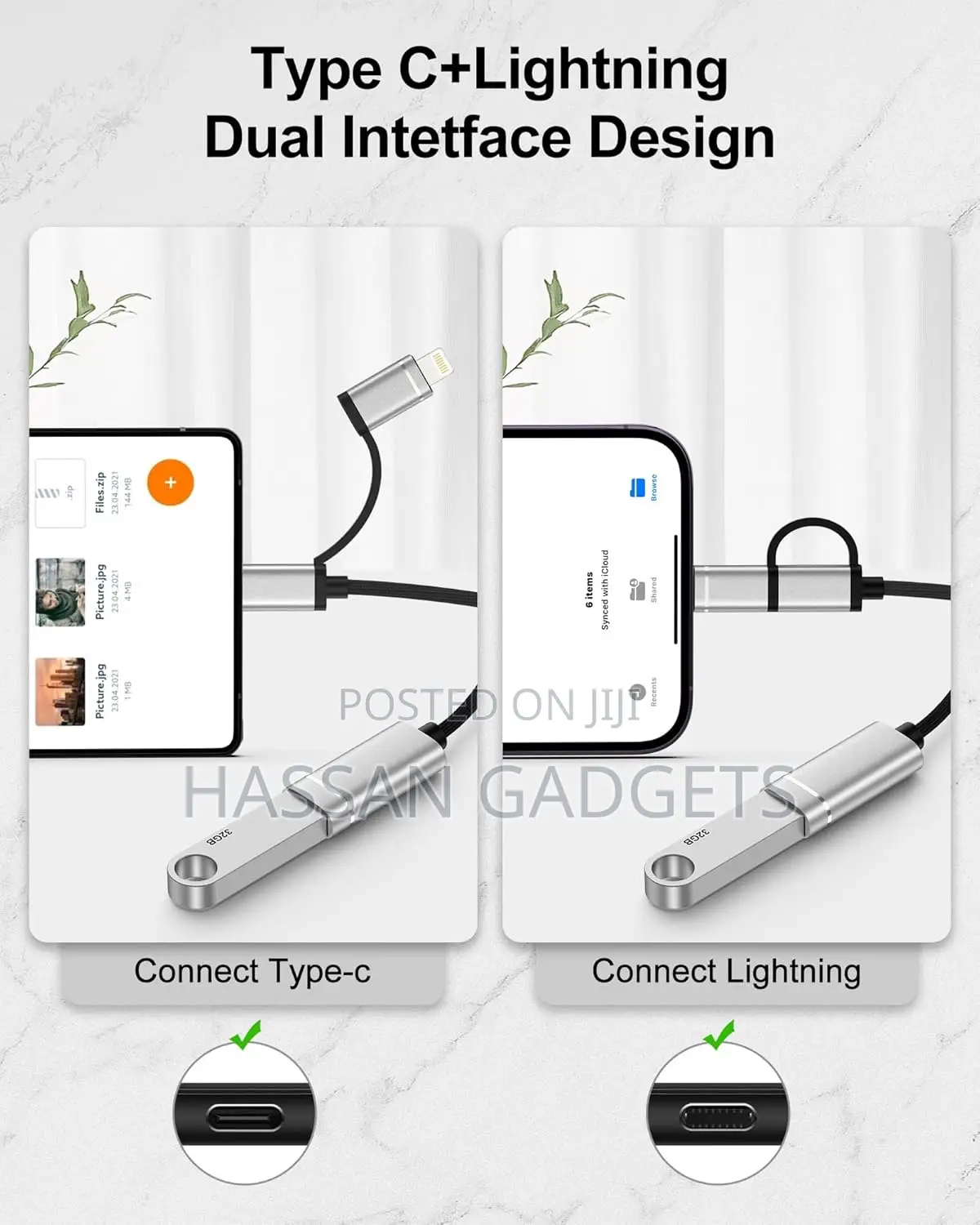 Usb to Usb C Otg Adapter Cable