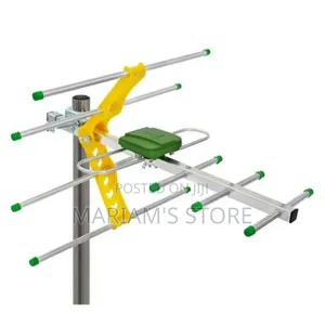 Universal Freeview Antenna Silver+8m Connection Line