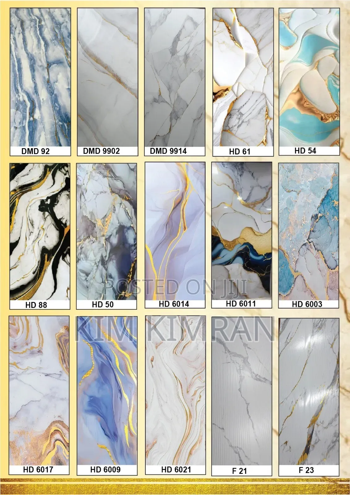 PVC Marble Stickers