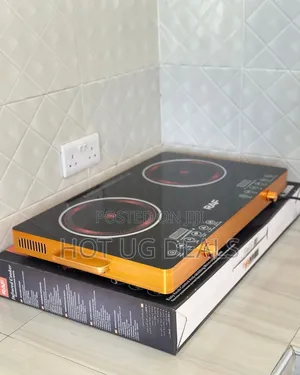 Double Infrared Cooker Hot Plate Stove - Black