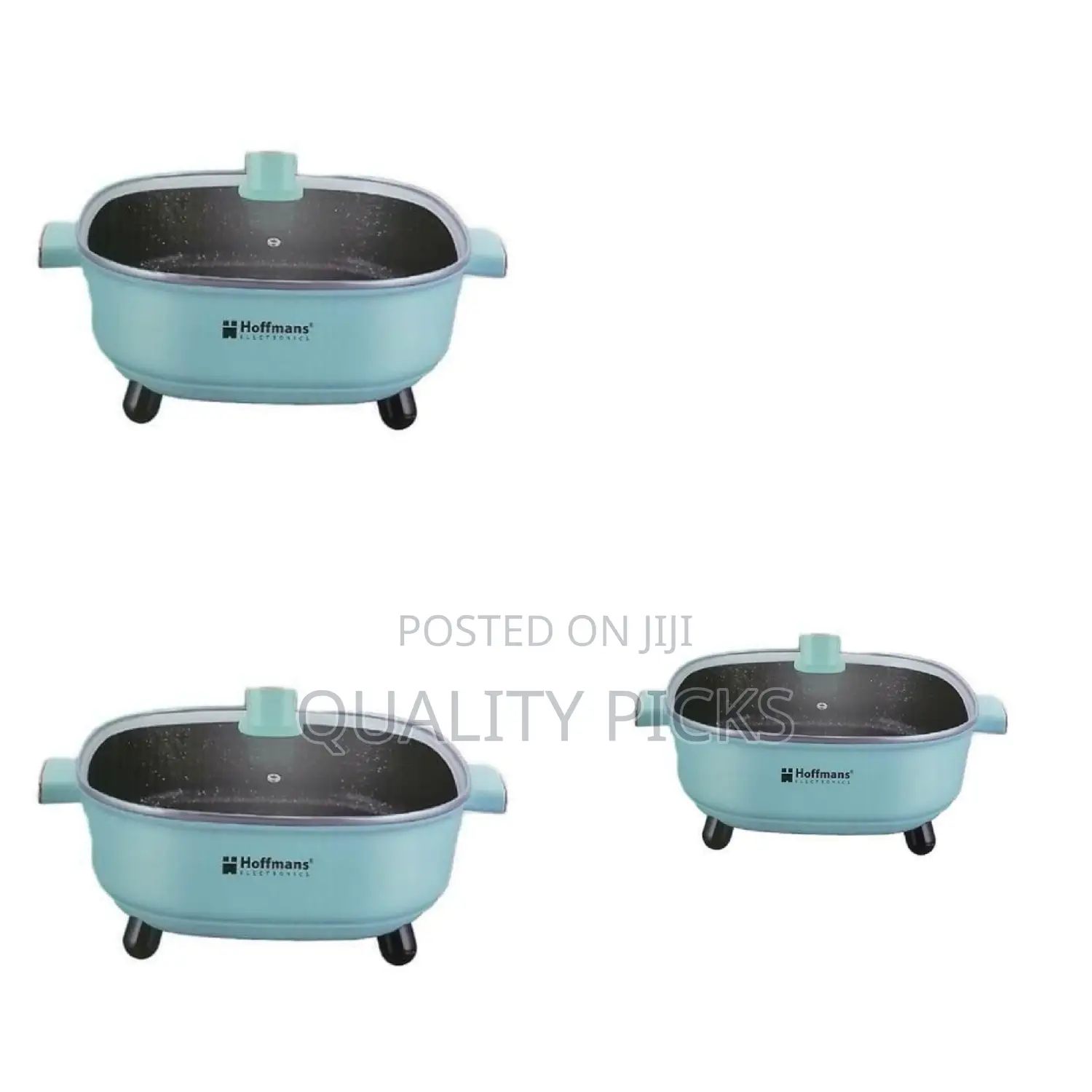Hoffmans 6 Litre Ceramic Nonstick - Deep Electric Frying Pan