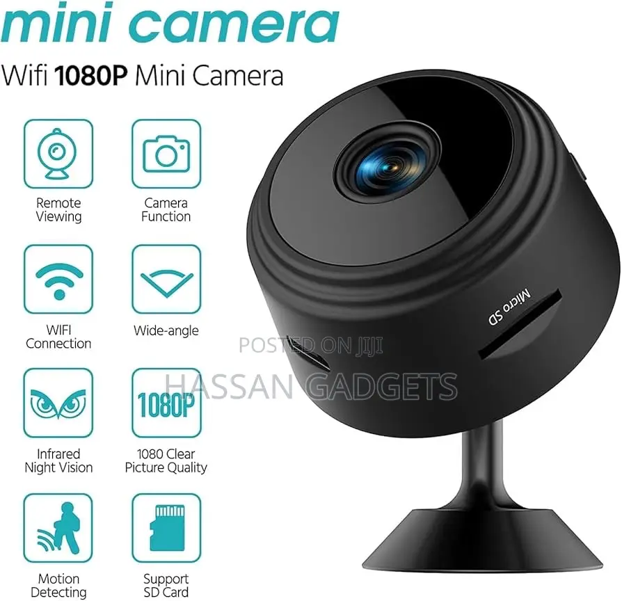Spy Hidden Camera With Audio/Video. 1080p Hd Wifi Camera