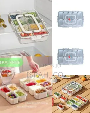 Versatile Multi-Compartment Snack Organizer and Food Storage Box