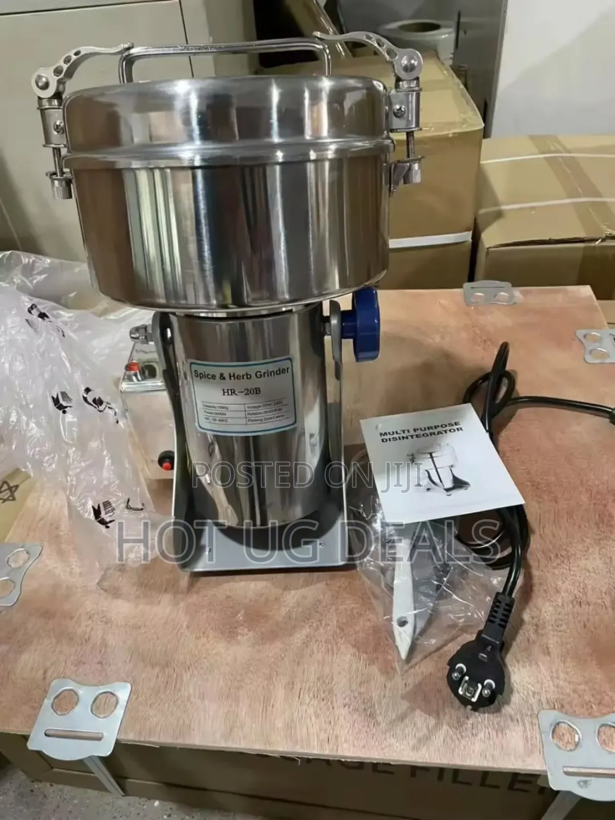 Hoffmans Electric High-speed Multifunctional Grinder Hm - 9084- Silver