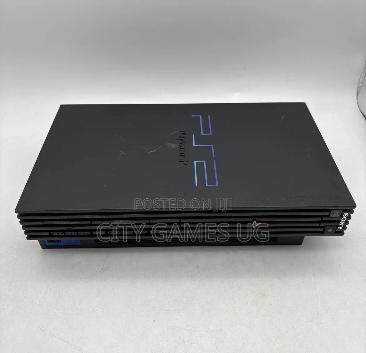 Playstation 2 Ps2 Fat Black Game Console With Controllers