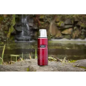 Thermos Stainless Flask, Cranberry Red, 0.47l