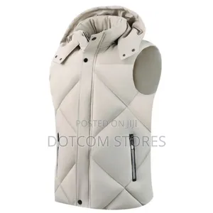 Berrykey Men's Hooded Quilted Waistcoat With Zip Pockets -