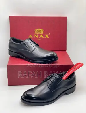 Original Men’S Black Anax Formal/Gentle Derby Shoes