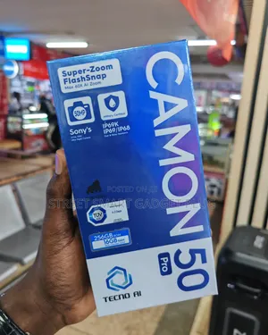New Tecno Camon 50 256 GB Gray