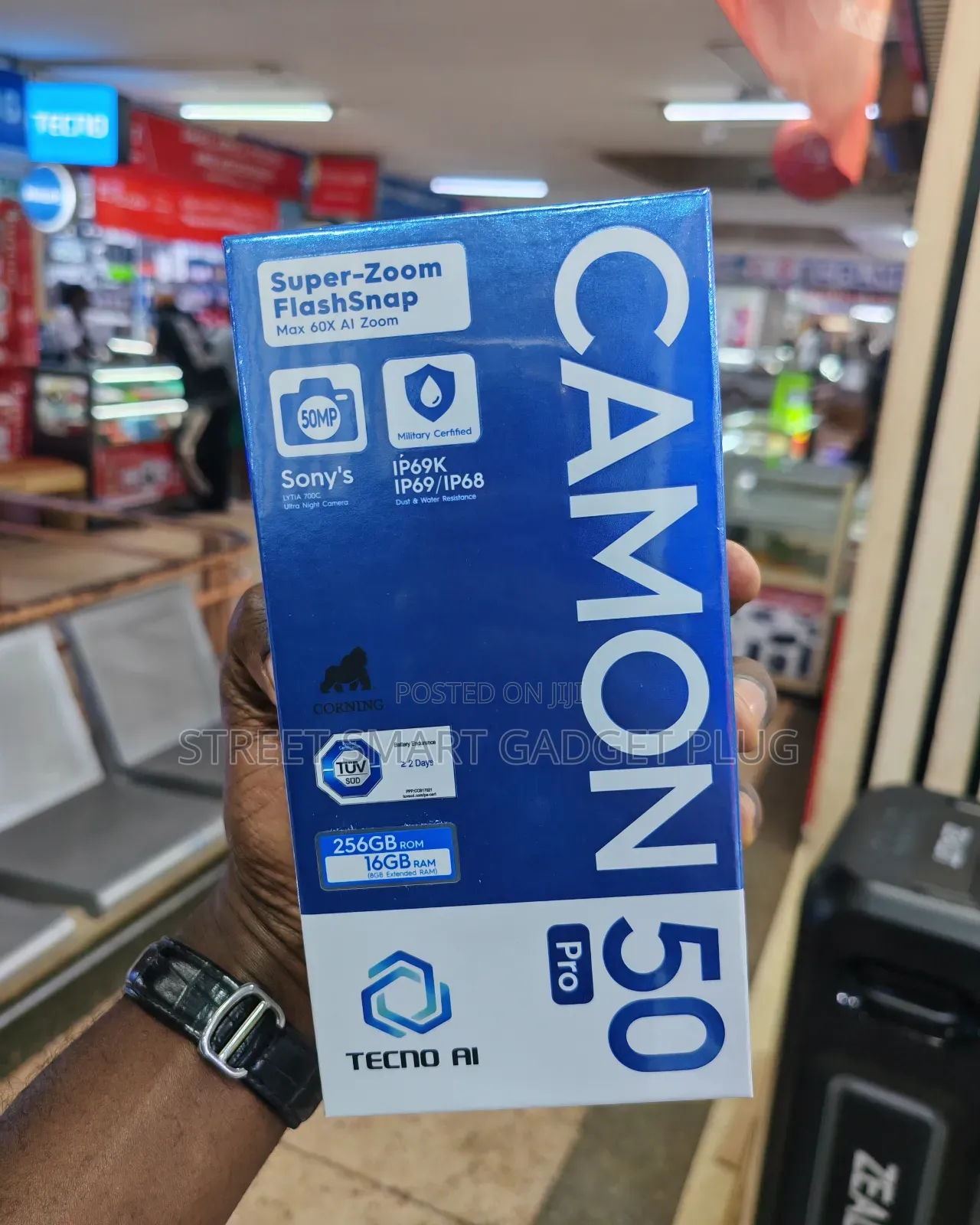 New Tecno Camon 50 256 GB Gray