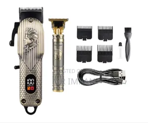 Dual Rechargeable Electric Hair Clipper and Trimmer