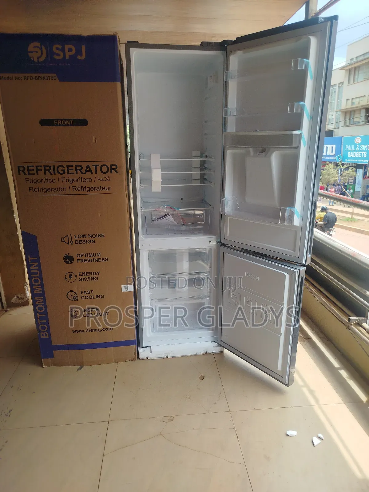 379 SPJ Refrigerator Double Door With a Dispenser